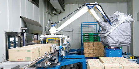 徹底した温度管理が設定された作業環境